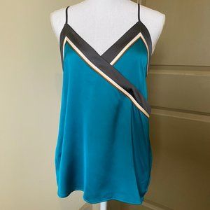 LOFT | Women's Blue Satin Tank